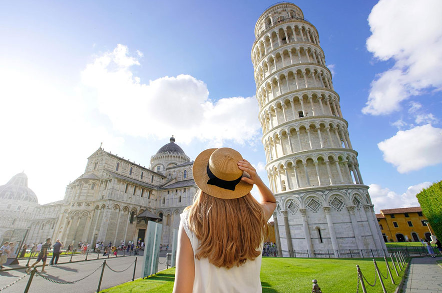 Torre inclinada - Pisa/Itália - Peregrina Brasil Turismo